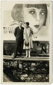 A photograph of a Billboard depicting a Face