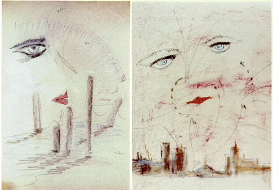 Francis Cugat’s sketches for the cover of Gatsby
